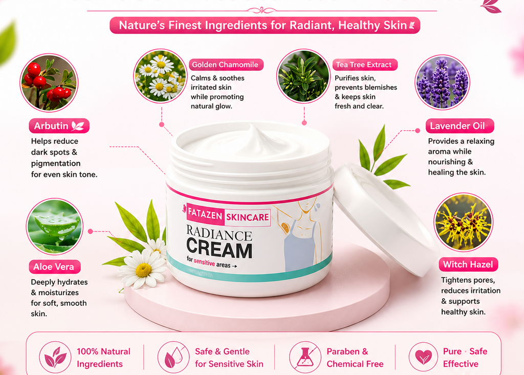 FATAZEN Underarm Whitening Cream – Dark Spot Remover & Skin Brightener